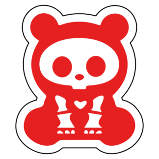 X-Ray Panda Sticker (Red)